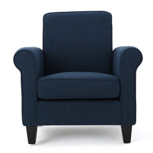 Freemont Club Chair - Dark Blue - Christopher Knight Home