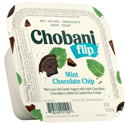 Chobani Flip Mint Chocolate Chip Low Fat Greek Yogurt - 5.3oz