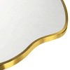 Gold Asymmetrical Full Length Mirror Irregular Curved Gold Frame 65'' H x 35'' Large Hanging Full Body Gold Mirror for Bedroom, Living Room or Closet - 4 of 4