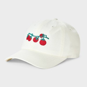 Tomato Baseball Hat - A New Day™ White - 1 of 4