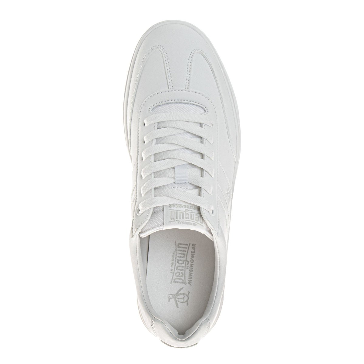 Мужские Penguin Men's Lace Up Casual Sneakers, White, Size: 10 — фото 6