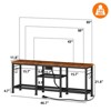 Itopfox TV Stand with Power Outlets, Entertainment Center with Open Storage Shelves for TVs, Media Console Table with Soundbar Shelf for Living Room - 2 of 4
