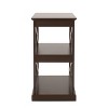 Christopher Knight Home Vernon Contemporary 2 Shelf Side Table Dark Walnut: Engineered Wood, Iron Hardware, Organizational Furniture - 4 of 4