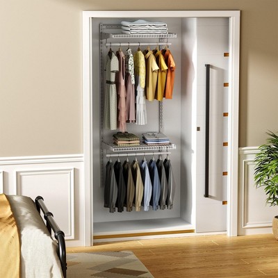 Wall Mount Adjustable Shelf  Closet System