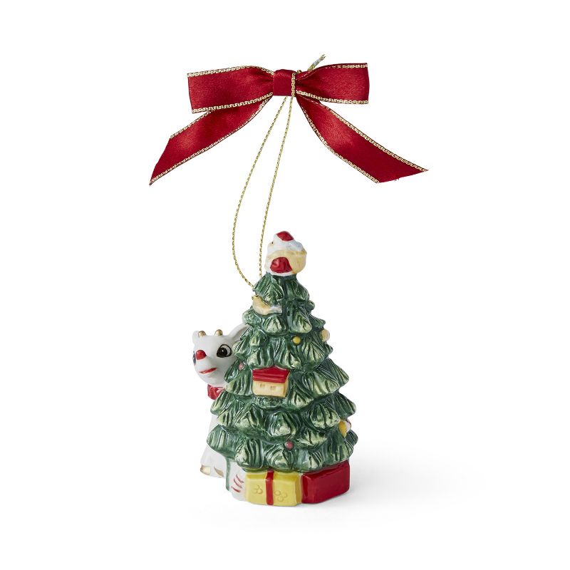 Spode Christmas Tree Rudolph The Red Nosed Reindeer® With Spode Tree Ornament, 3 of 5