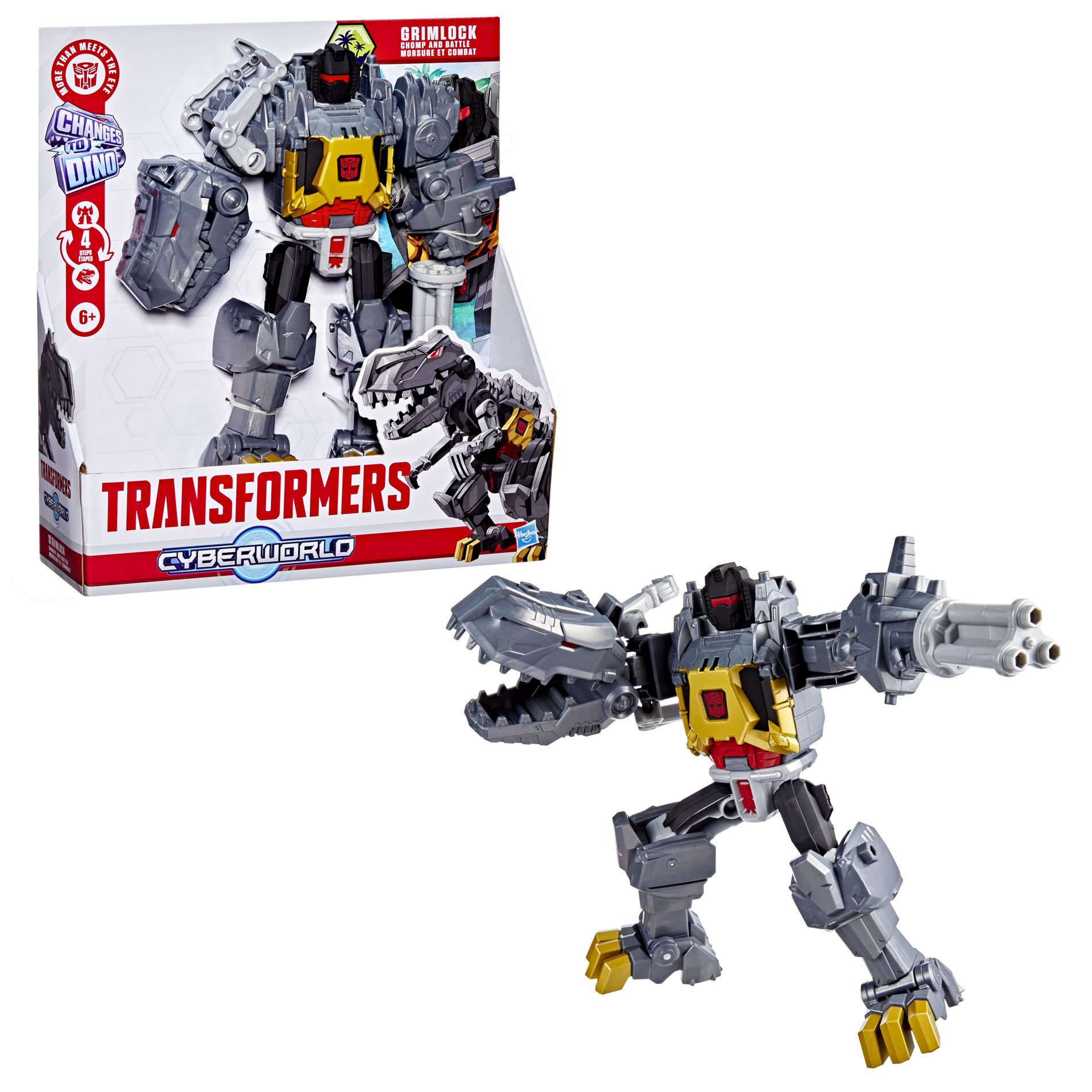 Transformers CYBERWORLD Grimlock Chomp & Battle