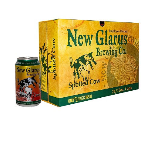 New Glarus Spotted Cow Ale Beer - 24pk/12 fl oz Cans - image 1 of 1