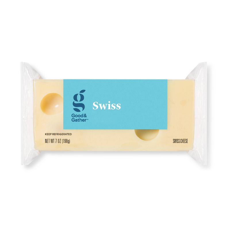 Swiss Cheese - 7oz - Good &#38; Gather&#8482;, 1 of 5