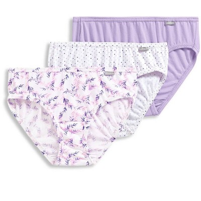 Jockey Women's Elance Bikini - 3 Pack 6 Chalky Pink/painted Purple