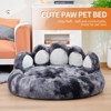 Racxily Upgraded Paw Shape Soothing Round Pet Bed - for Indoor Cats & Small/Medium Dogs, Soft, Machine Washable, Cotton - 4 of 4