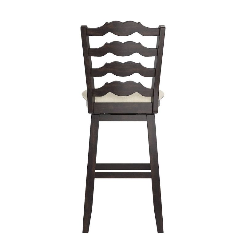 29" South Hill French Ladder Back Swivel Height Barstool - Inspire Q, 5 of 12