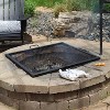 Sunnydaze Outdoor Camping or Backyard  Heavy-Duty Steel Square X-Marks Fire Pit Cooking Grilling Grate - 3 of 4