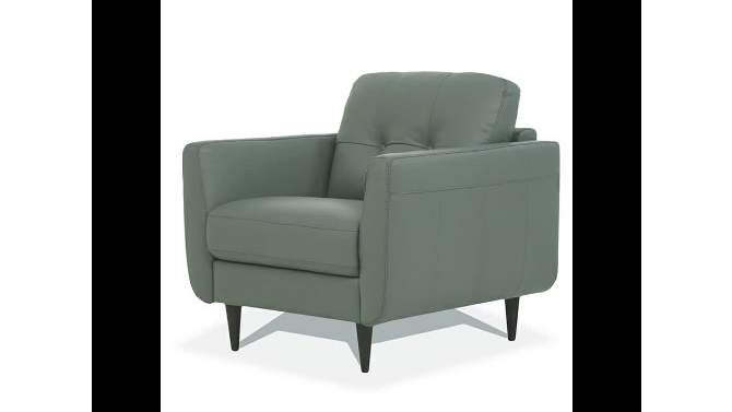 35&#34; Radwan Chair Pesto Green Leather - Acme Furniture, 2 of 9, play video