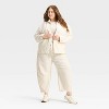 Women's Studded Chore Denim Jacket - Universal Thread™ White - 3 of 4