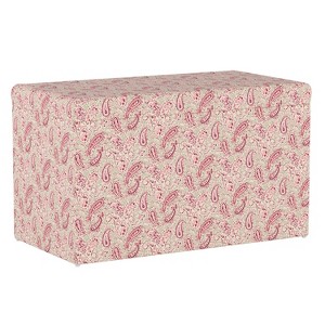 Storage Bench Paisley Red - Simply Shabby Chic