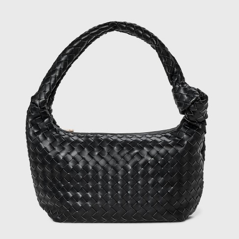 Woven Slouchy Shoulder Bag - A New Day™ Black : Target