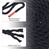 Unique Bargains Natural Twisted Cotton Rope 3 Strand Tug of War Rope with Sealing Tape - 3 of 4