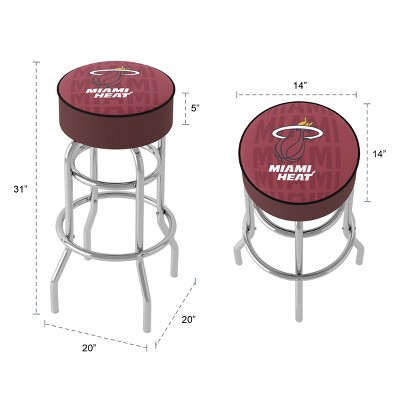 Los Angeles Clippers 31'' Adjustable Swivel Bar Stool with Steel Frame