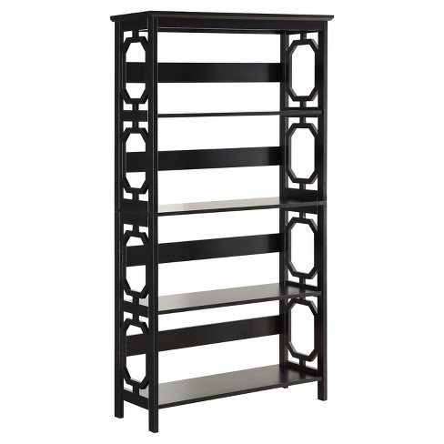Omega 5 Tier Bookcase 59 75, Convenience Concepts Oxford 5 Tier Corner Bookcase Assembly Instructions