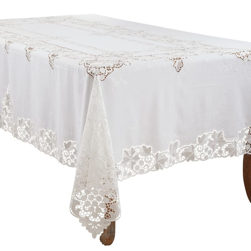 Saro Lifestyle Classic Lace Tablecloth, 1 of 5