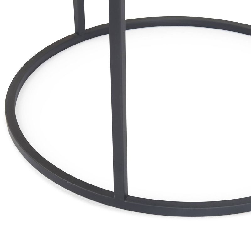 Gramercy Round Mirrored Side Table Black - Finch, 2 of 7