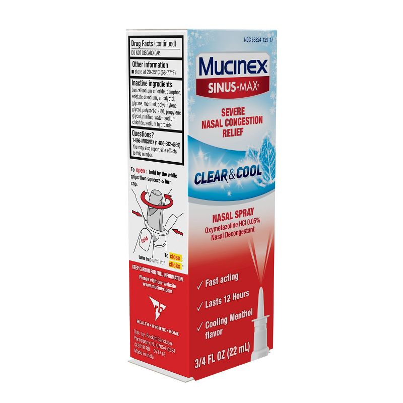 Mucinex Sinus Nasal Spray Decongestant- 0.75 oz, 3 of 15