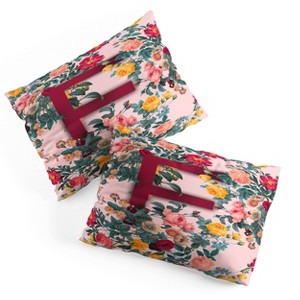 Deny Designs Standard Burcu Korkmazyurek Summer Botanical Monogram Pillow Shams - 1 of 3