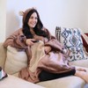 Catalonia Woman Fleece Blanket Hoodie Sweatshirt, Oversized Wearable Blanket for Adults and Teen, Gift for Her, Gift for Him - 2 of 4