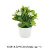 Unique Bargains Artificial Plants Pot Plastic 5.51"x4.72"x6.30" 1 Pcs - 3 of 4