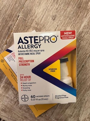 Astepro Azelastine Hydrochloride Allergy Steroid Free Antihistamine ...