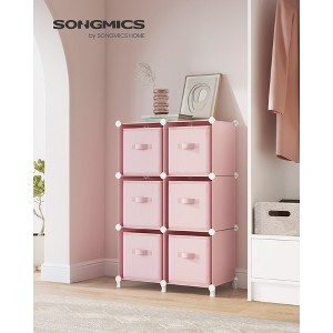SONGMICS Cube Storage Organizer with Storage Boxes Cube Organizer, Non-Woven Fabric Bins - 1 of 4