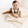 Makemake Organics Organic Baby Blanket Knit Pointelle - Vanilla - 3 of 4