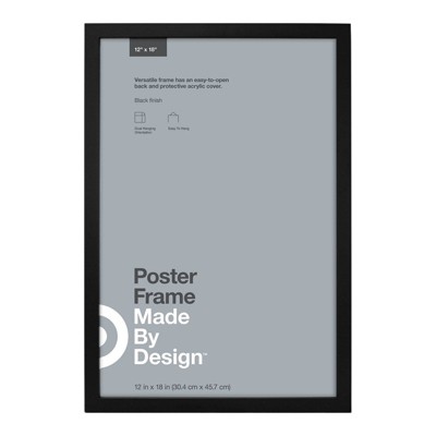 12" x 18" Poster Frame Black - Made By Design™