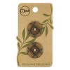 Dritz 23mm Recycled Polyester Round Buttons Medium Brown: Sew On Button Set, 6 Pieces, Plastic Fasteners - 2 of 4