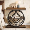 Tribesigns Side Table for Living Room, Industrial End Table with 3-Tier Storage, Wooden Bedside Nightstand with Metal Frame, Brown - 4 of 4