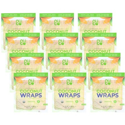 Nuco Organic Coconut Wraps Original - Case of 12/2.47 oz