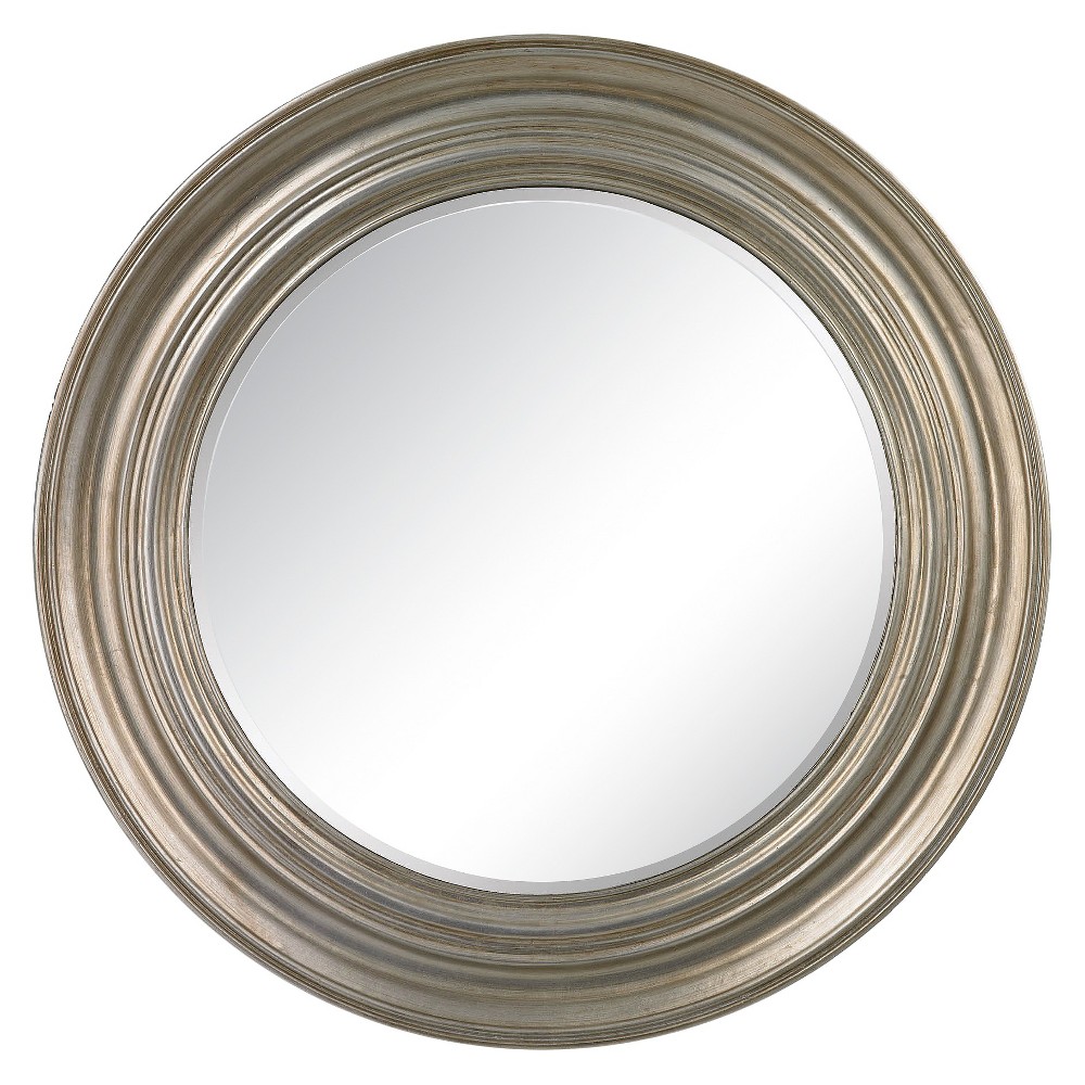 Round Decorative Wall Mirror Silver - Lazy Susan