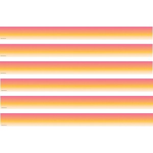 Teacher Created Resources® Pink and Orange Color Wash Straight Border Trim, 35 Feet Per Pack, 6 Packs - 1 of 3