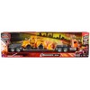 Kenworth W900 Truck with Lowboy Trailer Orange and Wheel Loader Yellow "Long Haul Trucker" Series 1/32 Diecast Model by New Ray - 3 of 3