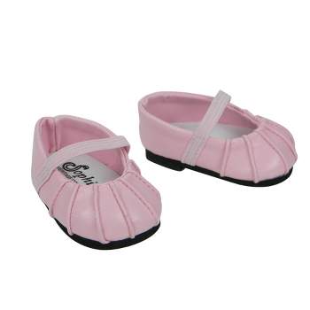 Sophia's Faux-Leather Dress Shoes for 15" Baby Dolls, Pink