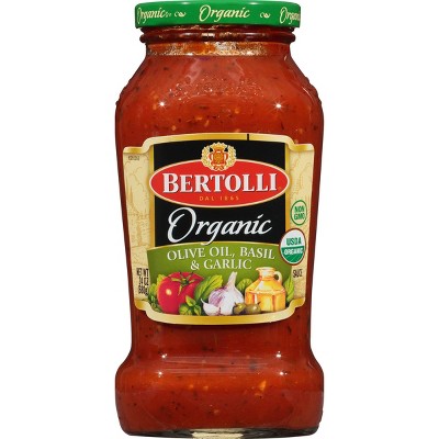 Bertolli Organic Traditional Olive Oil, Basil & Garlic Pasta Sauce - 24oz