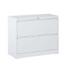 Lateral File Cabinet 2 Drawer with Lock, Lockable Metal Filing Cabinet for Home Office, File Storage Organizer for Letter/Legal/A4 Files–The Pop Home - 4 of 4