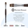 Borciani e Bonazzi Unico Synthetic Mongoose Artist Paint Brush - Series 801 Flat - Size #20 - Watercolors, Oil & Acrylic Paint - Handcrafted in Italy, - 2 of 4