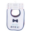 Hudson Baby Infant Boy Cotton Terry Drooler Bibs with Fiber Filling 12pk, Boy Holiday, One Size - 2 of 2