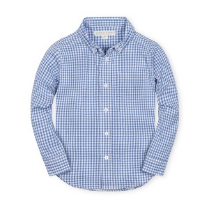 Hope & Henry Boys' Organic Poplin Long Sleeve Button Down Shirt, Kids - 1 of 4