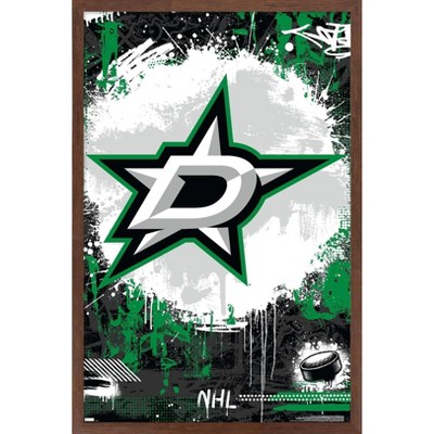 Dallas Stars Hockey In front of Dallas Skyline Poster, Dallas Stars Ma –  McQDesign