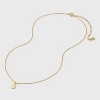 14K Gold Plated Round Initial Pendant Necklace - A New Day™ - 3 of 4