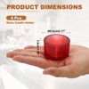 Unique Bargains Centerpiece Decor Round Ribbed Votive Glass Tea Light Holders - 2 of 4