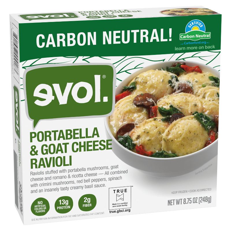 Evol Frozen Portabella and Goat Cheese Ravioli - 8.75oz, 2 of 4