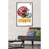 Trends International NFL Kansas City Chiefs - Drip Helmet 20 Framed Wall Poster Prints - 2 of 4